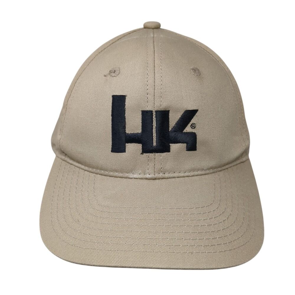 HK Heckler & Koch Strapback Hat Tan One Size Adjustable Embroidered 6 Panel